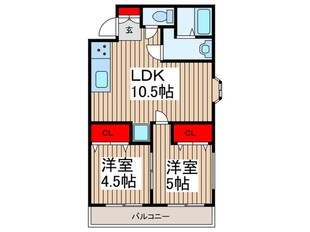 ハイツリィ－芝の物件間取画像